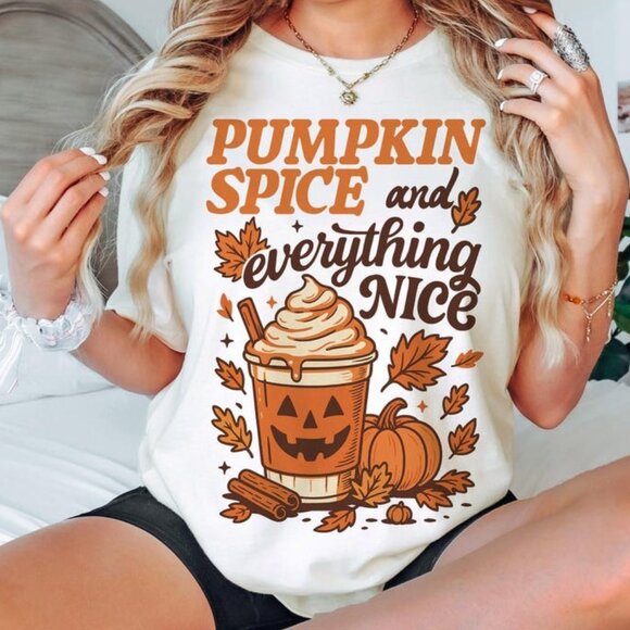 Tops - Pumpkin Spice and Everything Nice Tee